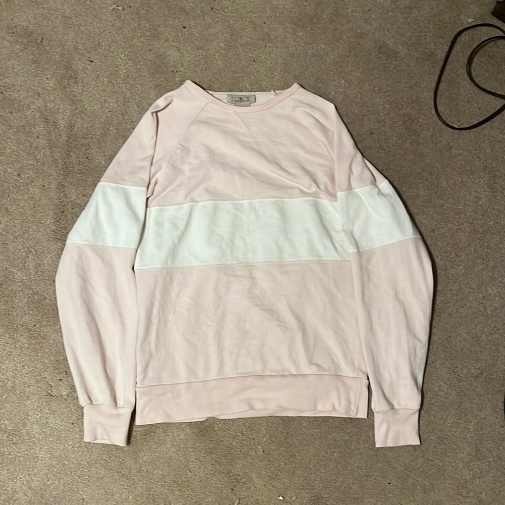 Pink and white, women’s SM, J. crew